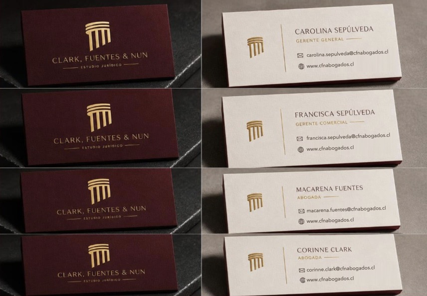 Tarjeta de Presentación - Clark, Fuentes & NUN